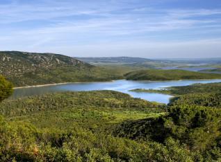 Embalse de Cíjara sobre el río Guadiana