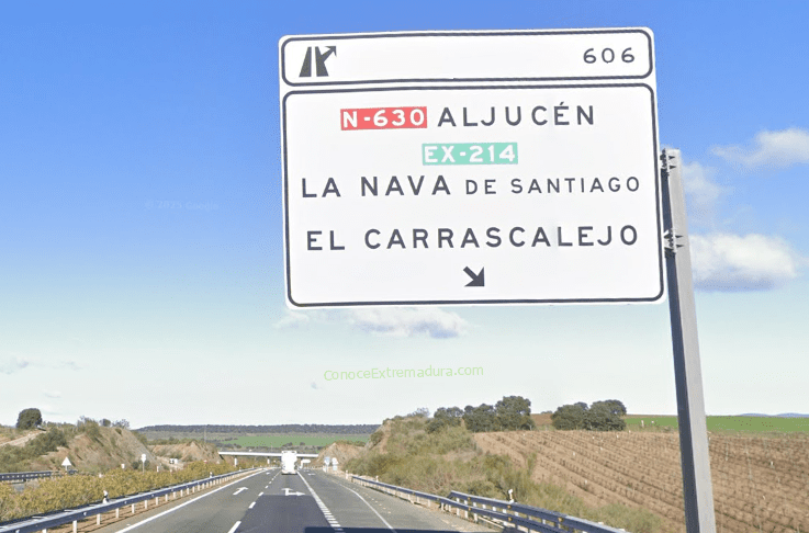 Salida 606 en Autovía A-66