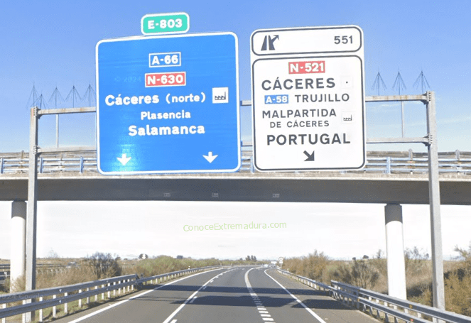 Salida 551 de la autovía A-66