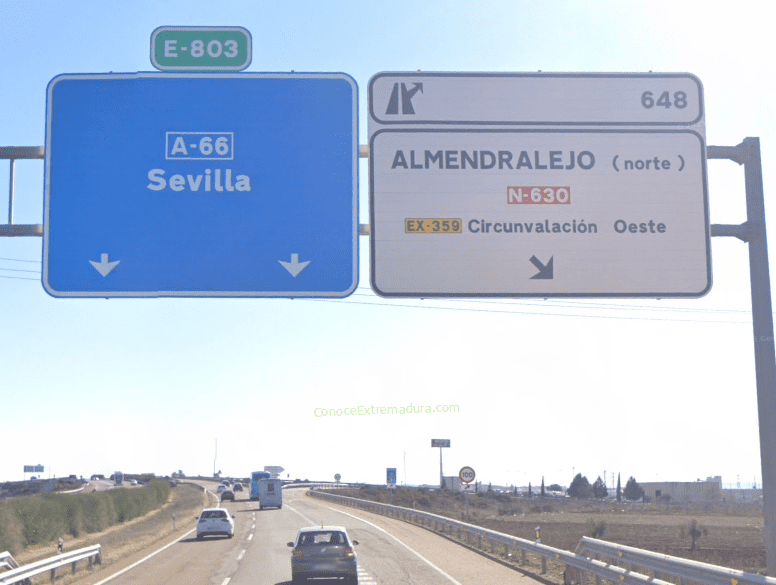 Salida 648 en la autovía A-66